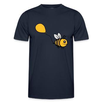Happy Balloon Bee Comic - T-shirt sport Homme - bleu marine - Devant - AI Model Male 178 dark (178cm)