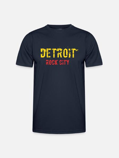 Detroit design - Männer Funktions-T-Shirt - Navy