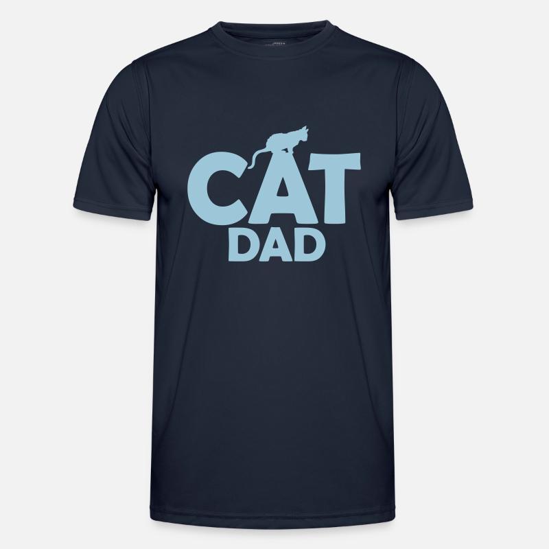 Conception du logo Cat Dad T-shirt sport Homme