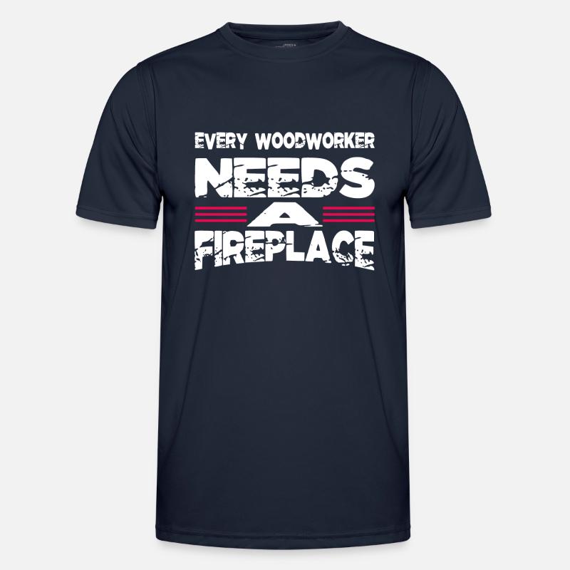 Construction Carpenter Americas Jokes - Men's Functional T-Shirt - navy