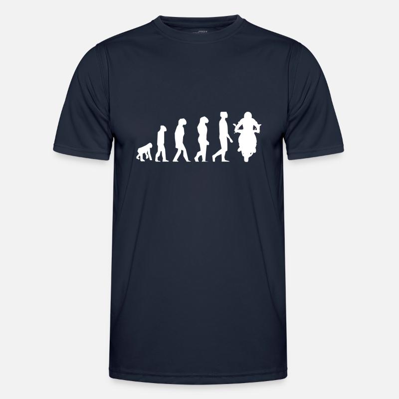 Motorcycle evolution - Men's Functional T-Shirt - navy