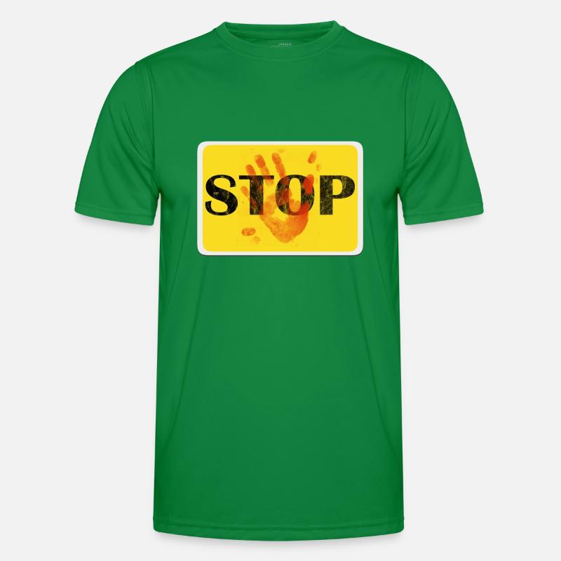 Conception de panneaux - STOP. T-shirt sport Homme