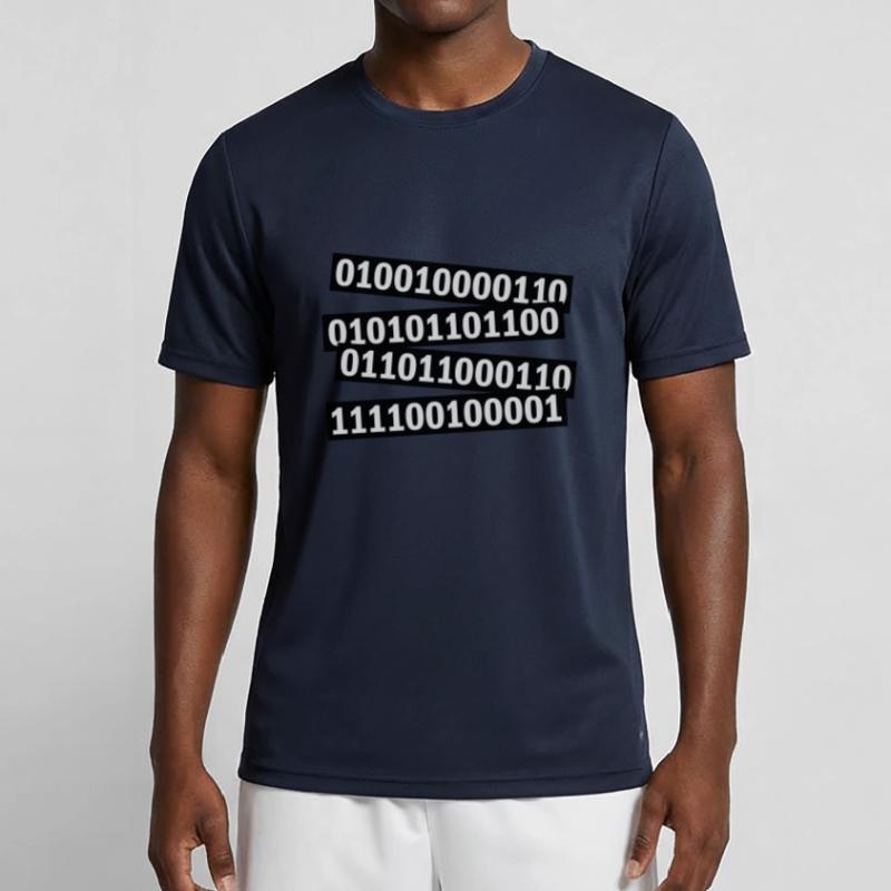 Langage de programme de code binaire T-shirt sport Homme