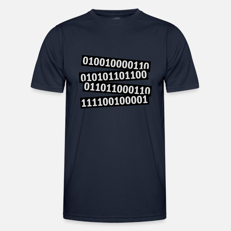 Binary Code Program Language Men's Functional T-Shirt