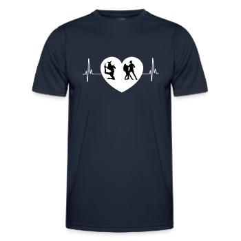 Dancing Dance Music - Men's Functional T-Shirt - navy - Front - AI Model Male 178 dark (178cm)
