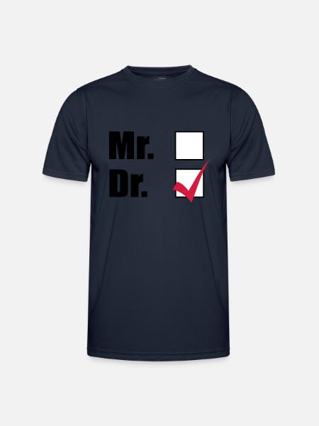 Doktortitel - Männer Funktions-T-Shirt - Navy