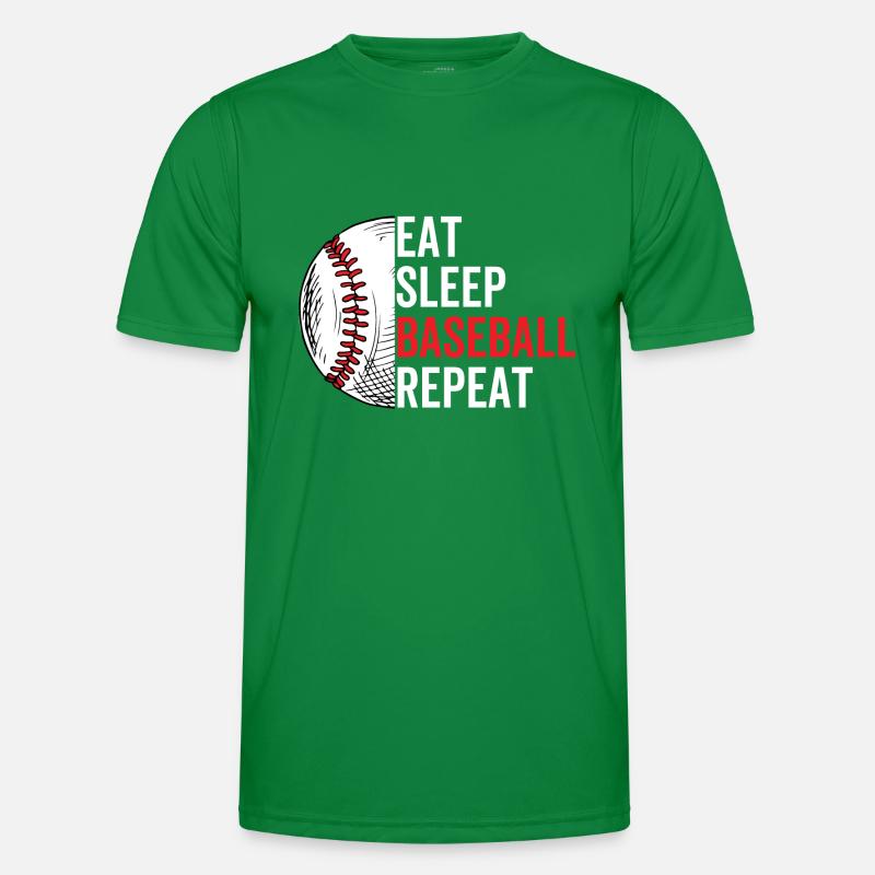 Eat Sleep Baseball Repeat Men's Functional T-Shirt