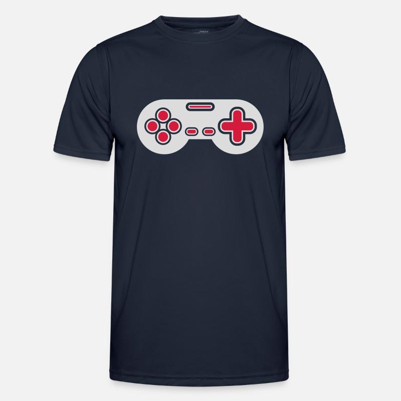 Conception Retro Gamer Controller - T-shirt sport Homme - bleu marine