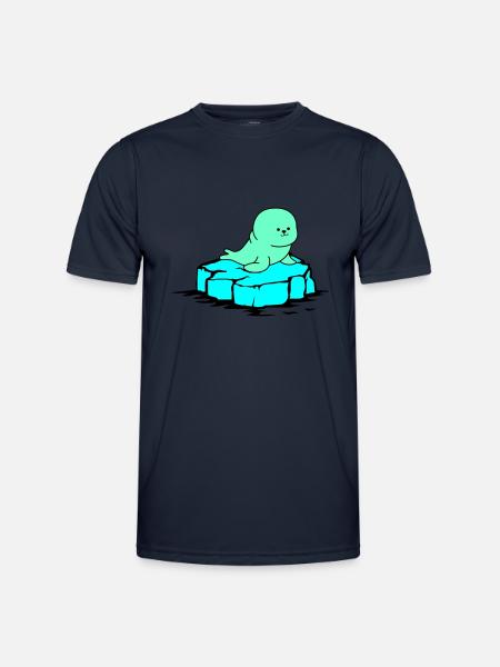 robbe eisscholle - Männer Funktions-T-Shirt - Navy
