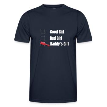 Good Girl Bad Girl Daddy's Girl - Männer Funktions-T-Shirt - Navy - Vorne - AI Model Male 178 dark (178cm)