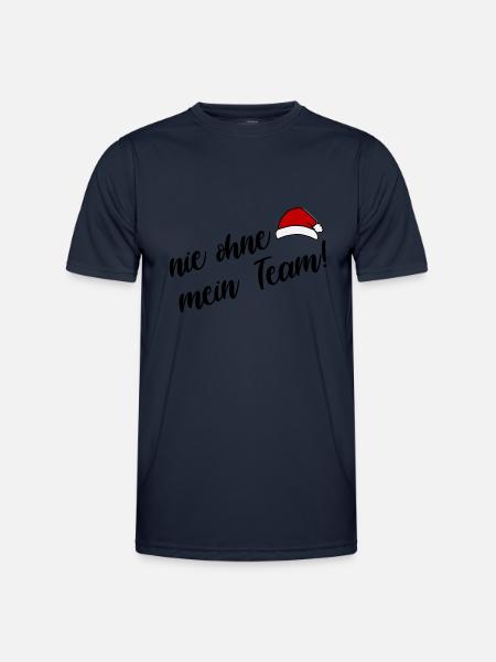mein Weihnachts Team - Männer Funktions-T-Shirt - Navy