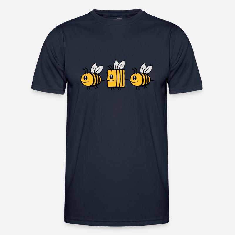 bee different comic bee - Men's Functional T-Shirt - navy
