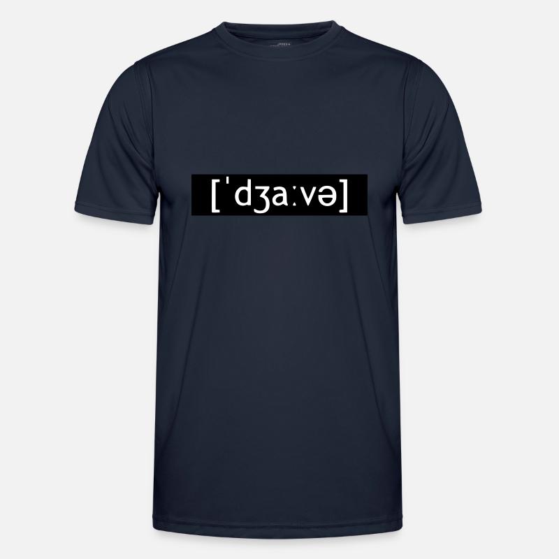 JAVA CODING LAUTSCHRIFT - Men's Functional T-Shirt - navy