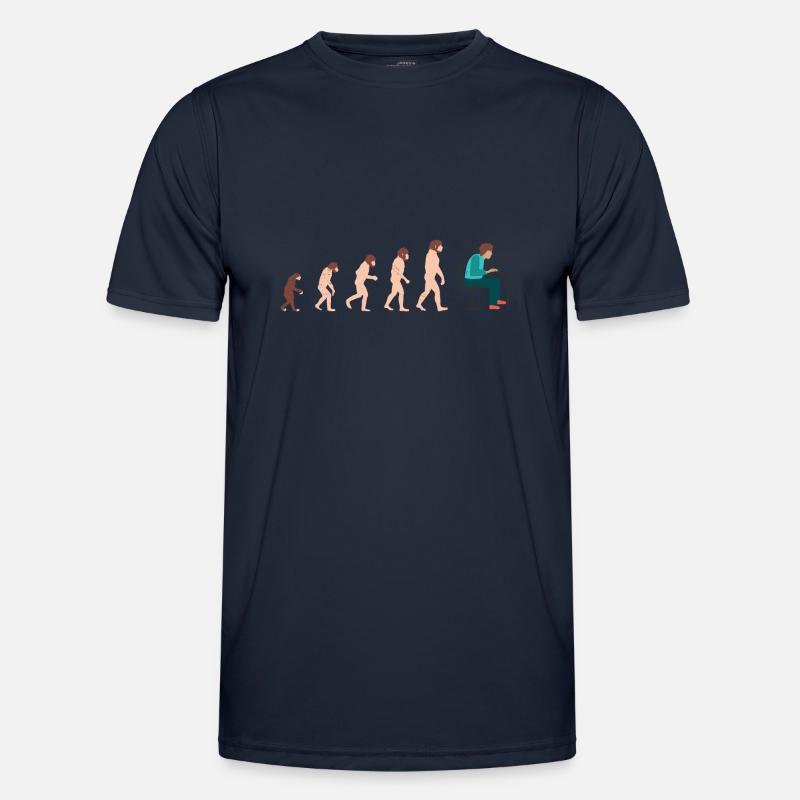 Evolution Developer Programmer Geschenkidee - Männer Funktions-T-Shirt - Navy