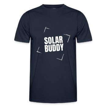 Solar Buddy - Men's Functional T-Shirt - navy - Front - AI Model Male 178 dark (178cm)