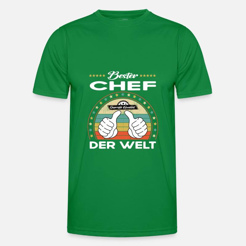 Bester chef der Welt Männer Funktions-T-Shirt