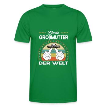 Beste großmutter der Welt - Männer Funktions-T-Shirt - Kelly Green - Vorne - AI Model Male 178 dark (178cm)