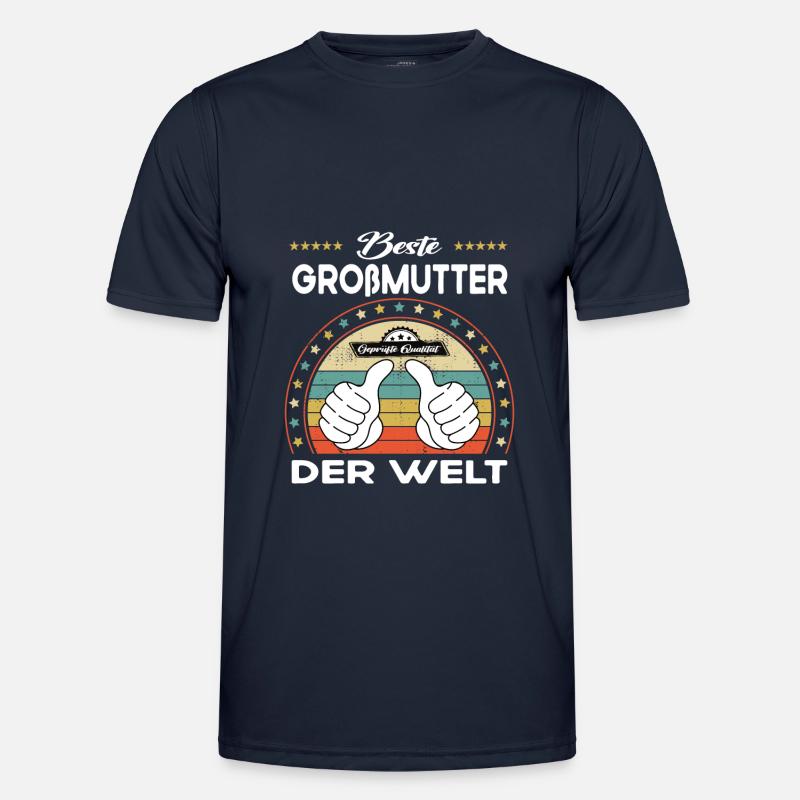 Beste großmutter der Welt - Männer Funktions-T-Shirt - Navy