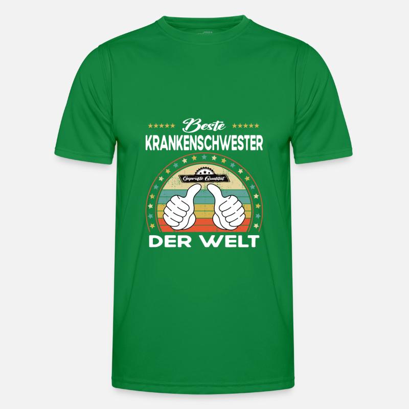 Beste krankenschwester der Welt Männer Funktions-T-Shirt