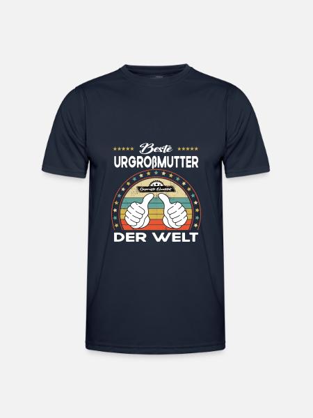 Beste urgroßmutter der Welt - Männer Funktions-T-Shirt - Navy