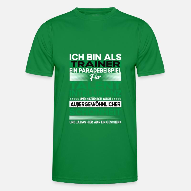 Trainer Bescheiden - Lustiger Spruch Männer Funktions-T-Shirt