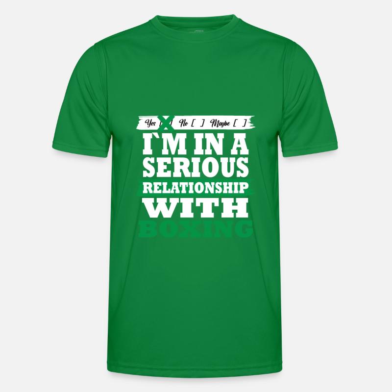Boxing My serious relationship funny Männer Funktions-T-Shirt