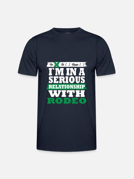 Rodeo My serious relationship funny - Men's Functional T-Shirt - navy
