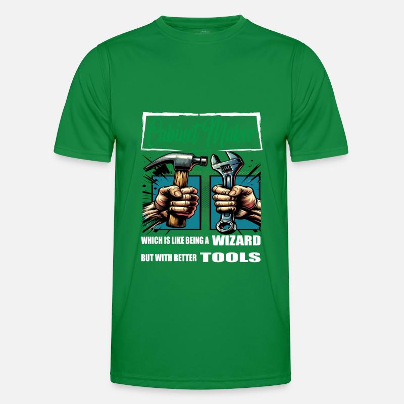 Cabinet maker Profession Saying Worker Men's Functional T-Shirt