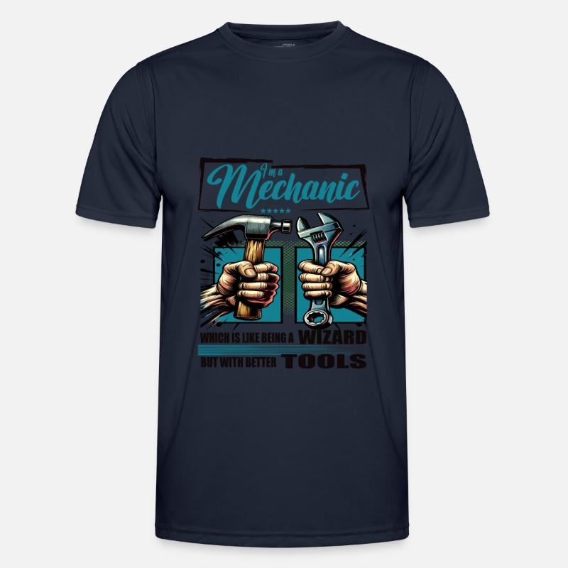 Mechanic Beruf Spruch Arbeiter - Männer Funktions-T-Shirt - Navy