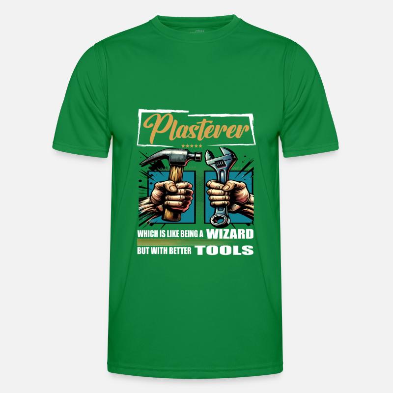 Plasterer Beruf Spruch Arbeiter Männer Funktions-T-Shirt