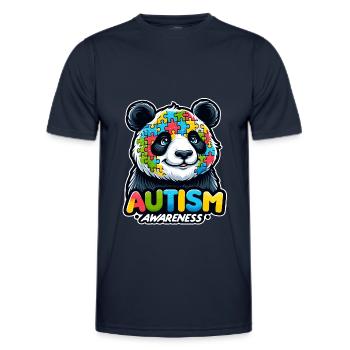 Autism Awareness puzzles piece - Männer Funktions-T-Shirt - Navy - Vorne - AI Model Male 178 dark (178cm)