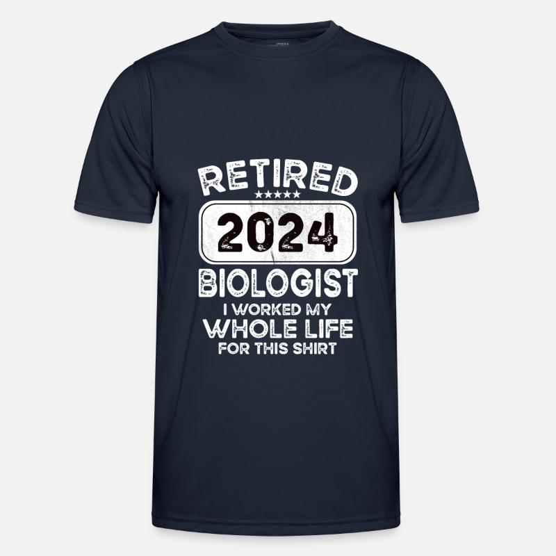 Retired Biologist 2024 - Men's Functional T-Shirt - navy