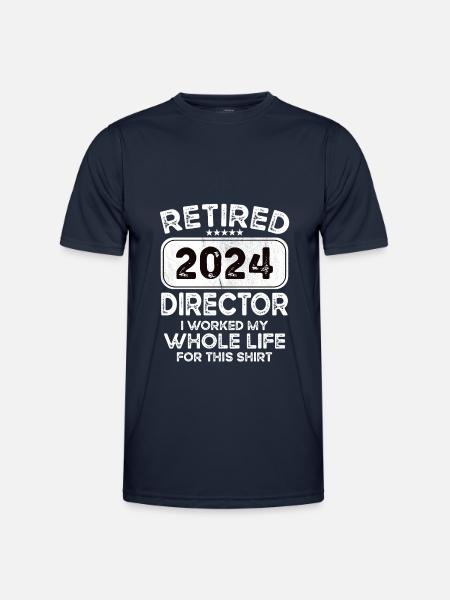 Retired Director 2024 - Men's Functional T-Shirt - navy