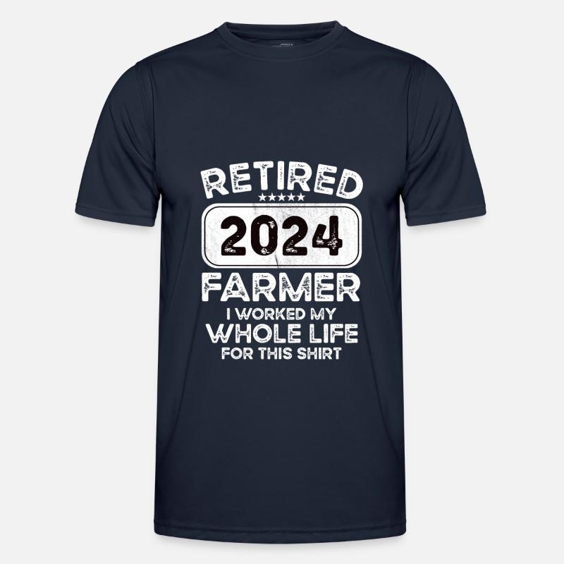 Retired Farmer 2024 - Men's Functional T-Shirt - navy