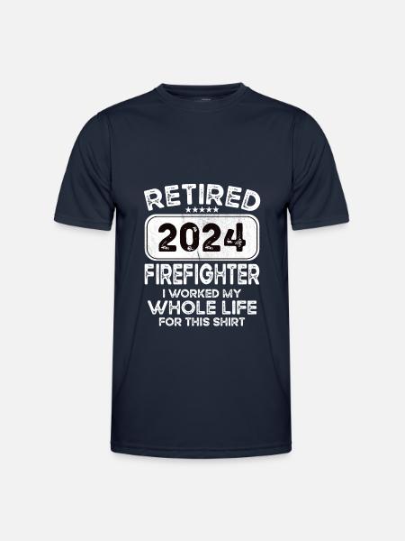 Retired Firefighter 2024 - Men's Functional T-Shirt - navy