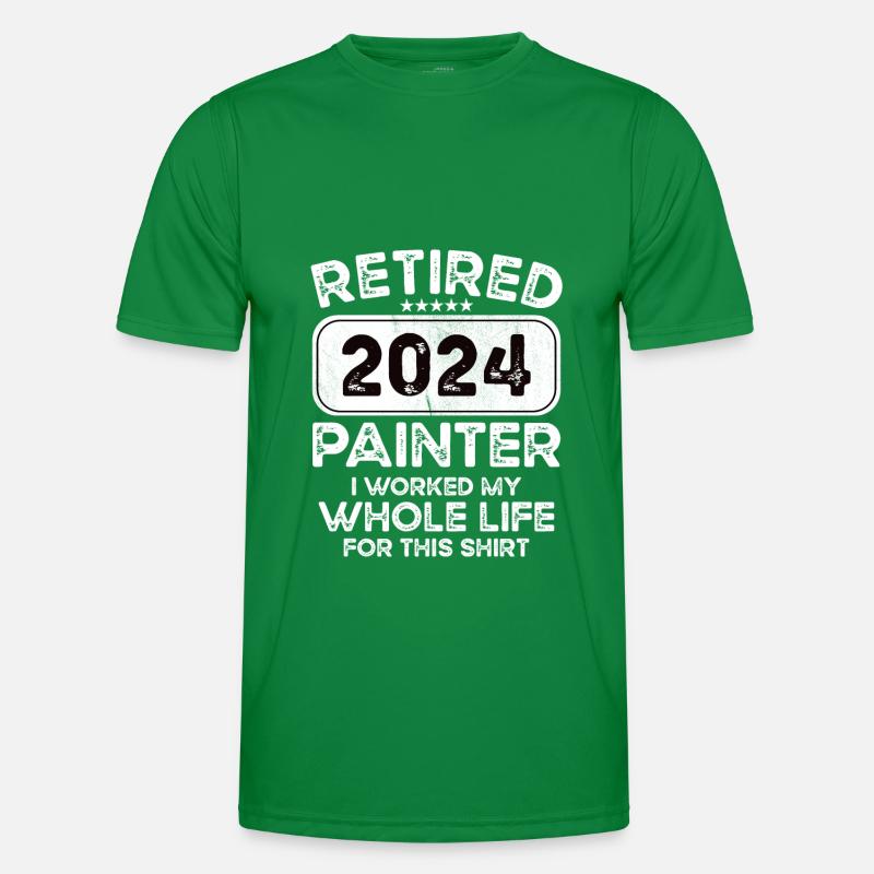 Retired Painter 2024 Männer Funktions-T-Shirt