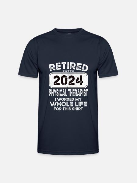 Retired Physical therapist 2024 - Men's Functional T-Shirt - navy