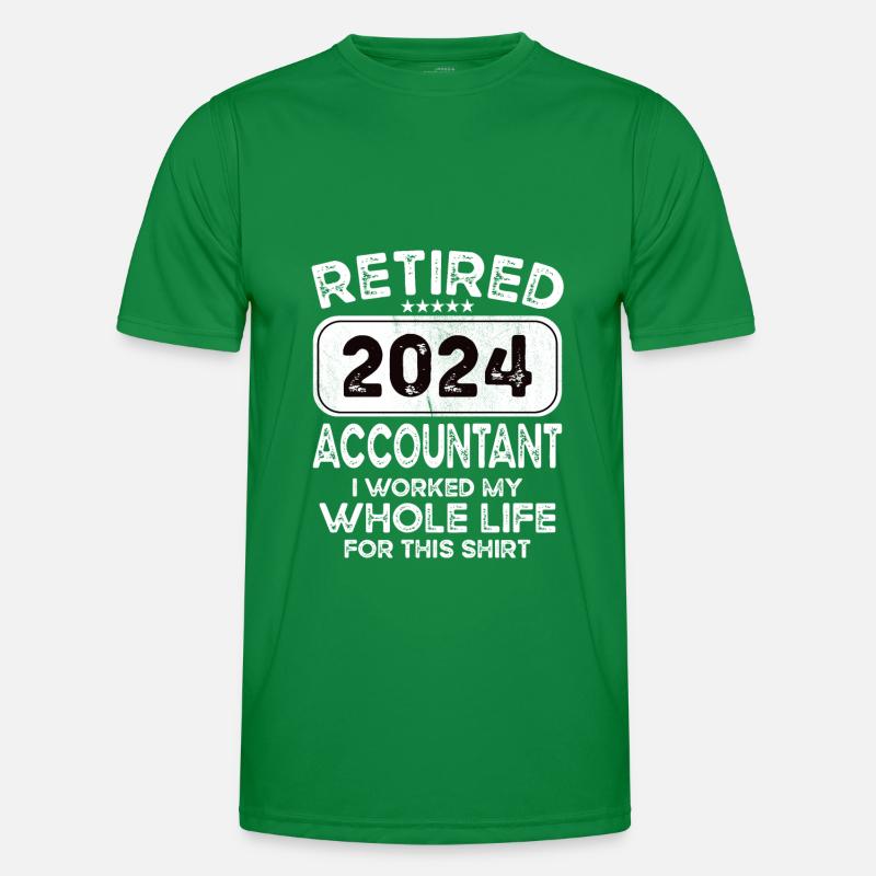 Retired Accountant 2024 Männer Funktions-T-Shirt