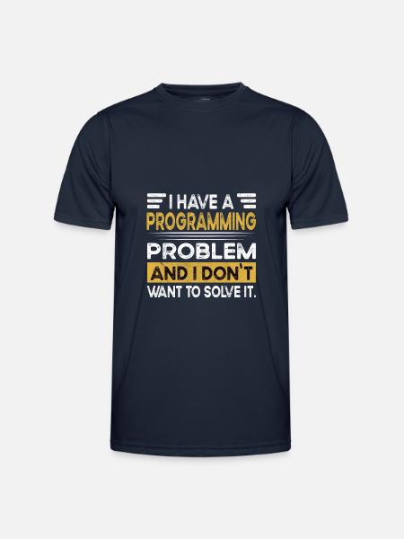 Programming is my hobby - Men's Functional T-Shirt - navy