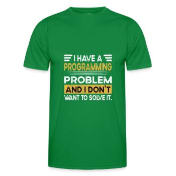 Programming is my hobby - Männer Funktions-T-Shirt - Kelly Green - Vorne - AI Model Male 178 dark (178cm)