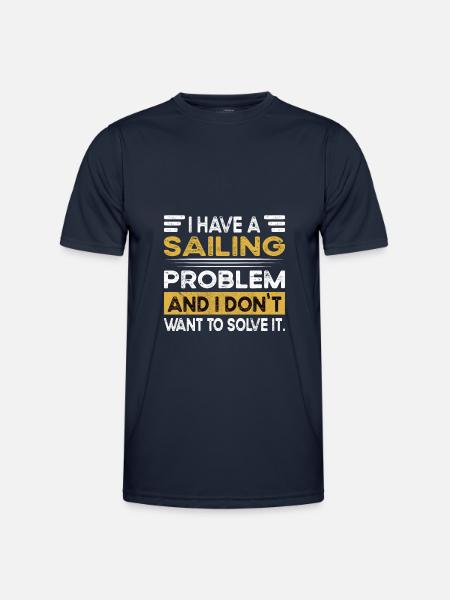 Sailing is my hobby - Men's Functional T-Shirt - navy