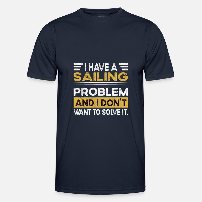 Sailing is my hobby - Men's Functional T-Shirt - navy