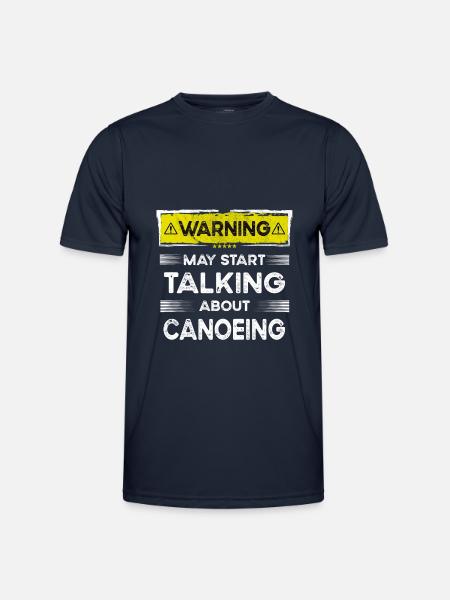 Talking about Canoeing funny - Men's Functional T-Shirt - navy