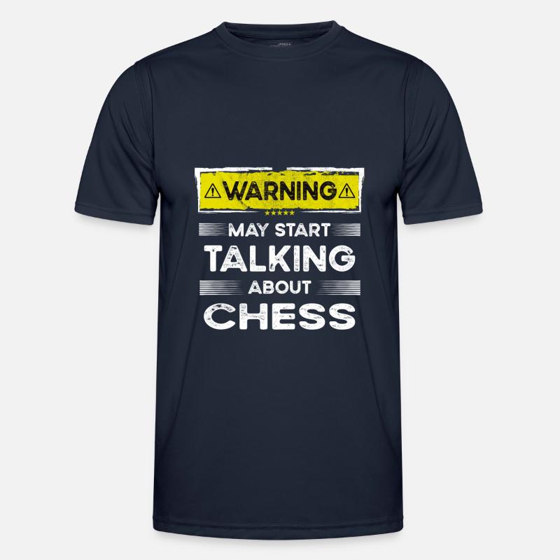 Talking about Chess funny - Men's Functional T-Shirt - navy