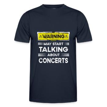 Parler de Concerts drôle - T-shirt sport Homme - bleu marine - Devant - AI Model Male 178 dark (178cm)