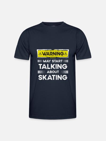 Talking about Skating funny - Men's Functional T-Shirt - navy