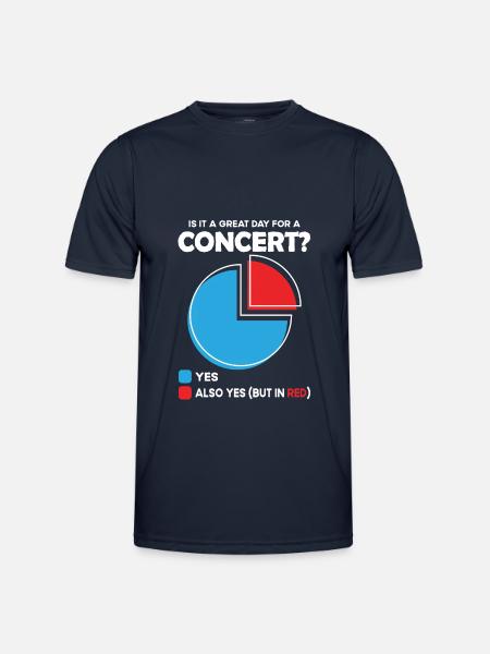 Is it a great Day for concert - Men's Functional T-Shirt - navy