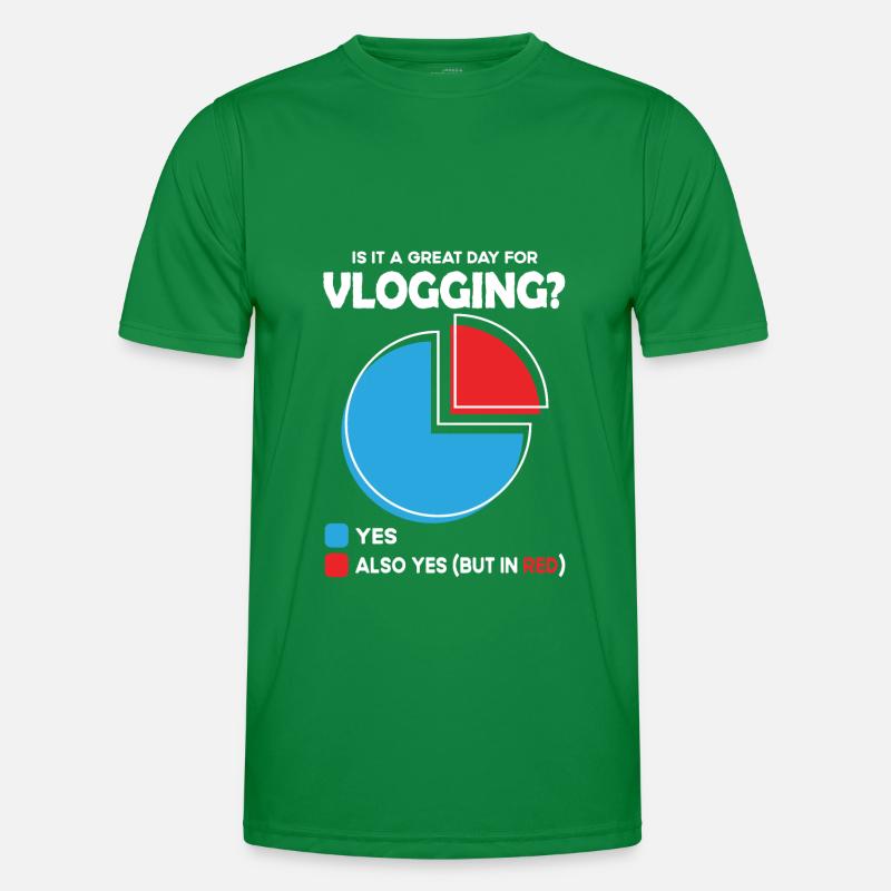 Is it a great Day for vlogging Männer Funktions-T-Shirt