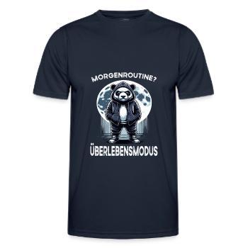 Ich hasse Menschen Morgenmuffel im Büro lustig - Männer Funktions-T-Shirt - Navy - Vorne - AI Model Male 178 dark (178cm)