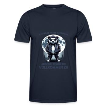 I hate people morning grouch in the office funny - Men's Functional T-Shirt - navy - Front - AI Model Male 178 dark (178cm)